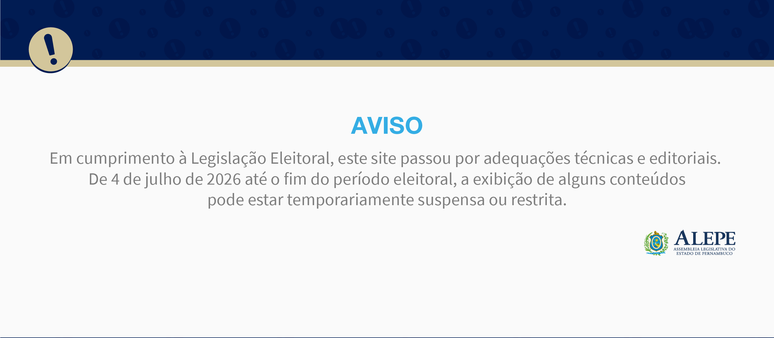 Aviso Eleitoral