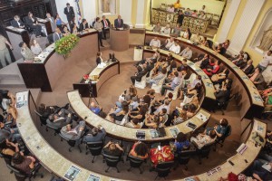 Solenidade foi marcada pela presença de entidades ligadas aos direitos humanos. Foto: Henrique Genecy.