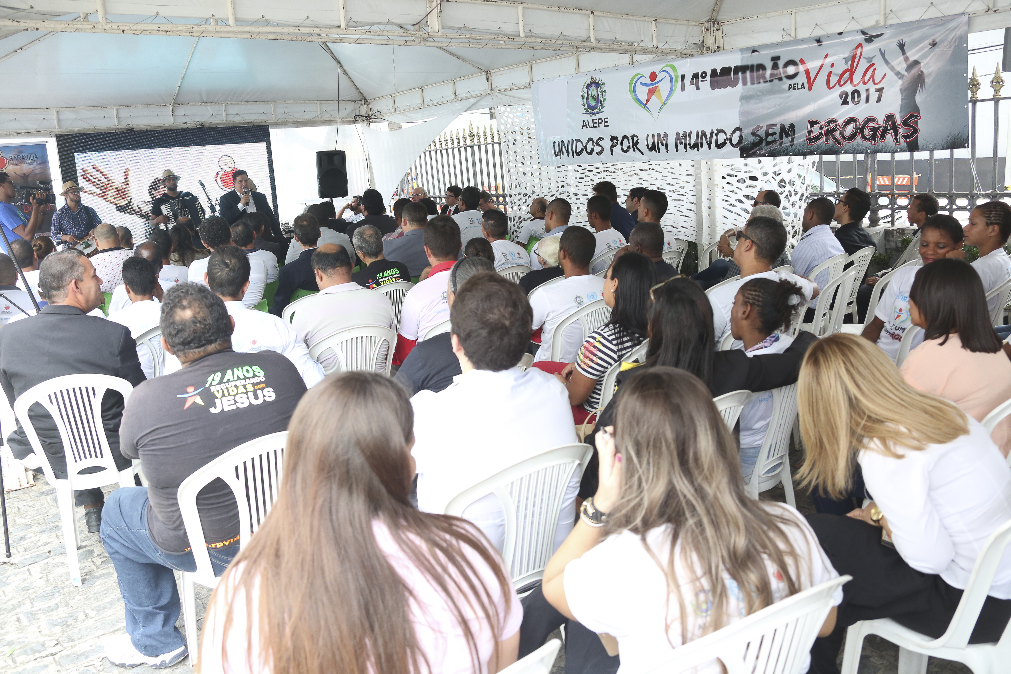 INICIATIVA - Anualmente, Alepe promove Mutirão pela Vida em 26 de março, Dia Internacional de Combate às Drogas. Foto: Rinaldo Marques