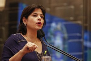 REPRESENTAÇÃO - Deputada ressaltou que atual fornecedora de merenda não venceu nenhuma concorrência. Foto: Jarbas Araújo