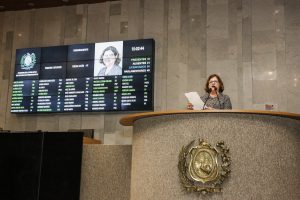 INICIATIVA - Deputada anunciou que irá apresentar um Voto de Aplausos em reconhecimento à instituição. Foto: Roberto Soares