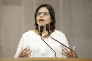 PRISCILA - “Como se fortalece o enfrentamento diminuindo a especialização da investigação?”, questionou. Foto: Roberto Soares