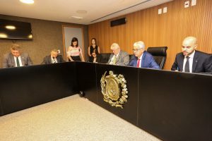 DISCUSSÃO - Colegiado ainda aprovou proposição que altera as atribuições dos auditores fiscais do Tesouro Estadual da Classe 1. Foto: Jarbas Araújo