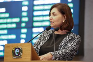 TRIBUNA - Simone Santana repercutiu encontro e destacou os relatos feitos por crianças e adolescentes sobre bullying, homofobia e discriminação racial. Foto: Roberto Soares