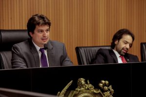 AJUSTE - “Nos últimos cinco anos, Legislativo acumulou defasagem orçamentária de R$ 200 milhões”, considerou Lucas Ramos. Foto: Nando Chiappetta