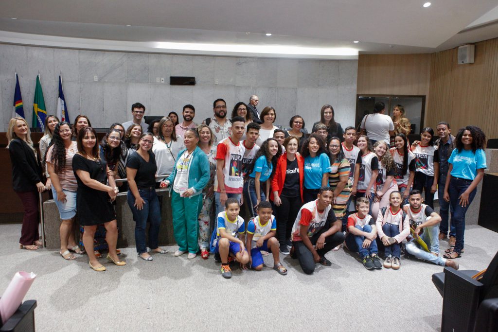 PARTICIPAÇÃO - Debate teve o protagonismo dos integrantes do Conselho das Crianças de Pernambuco, criado pela Frente Parlamentar da Primeira Infância da Alepe em parceria com a Secretaria de Educação do Recife. Foto: Evane Manço