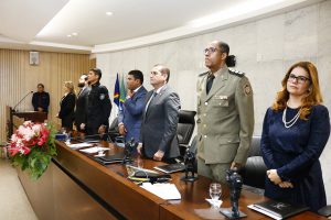 HOMENAGEM - Proposta pelo deputado Fabrizio Ferraz, Reunião Solene destacou missão da força especial da PM. Foto: Jarbas Araújo