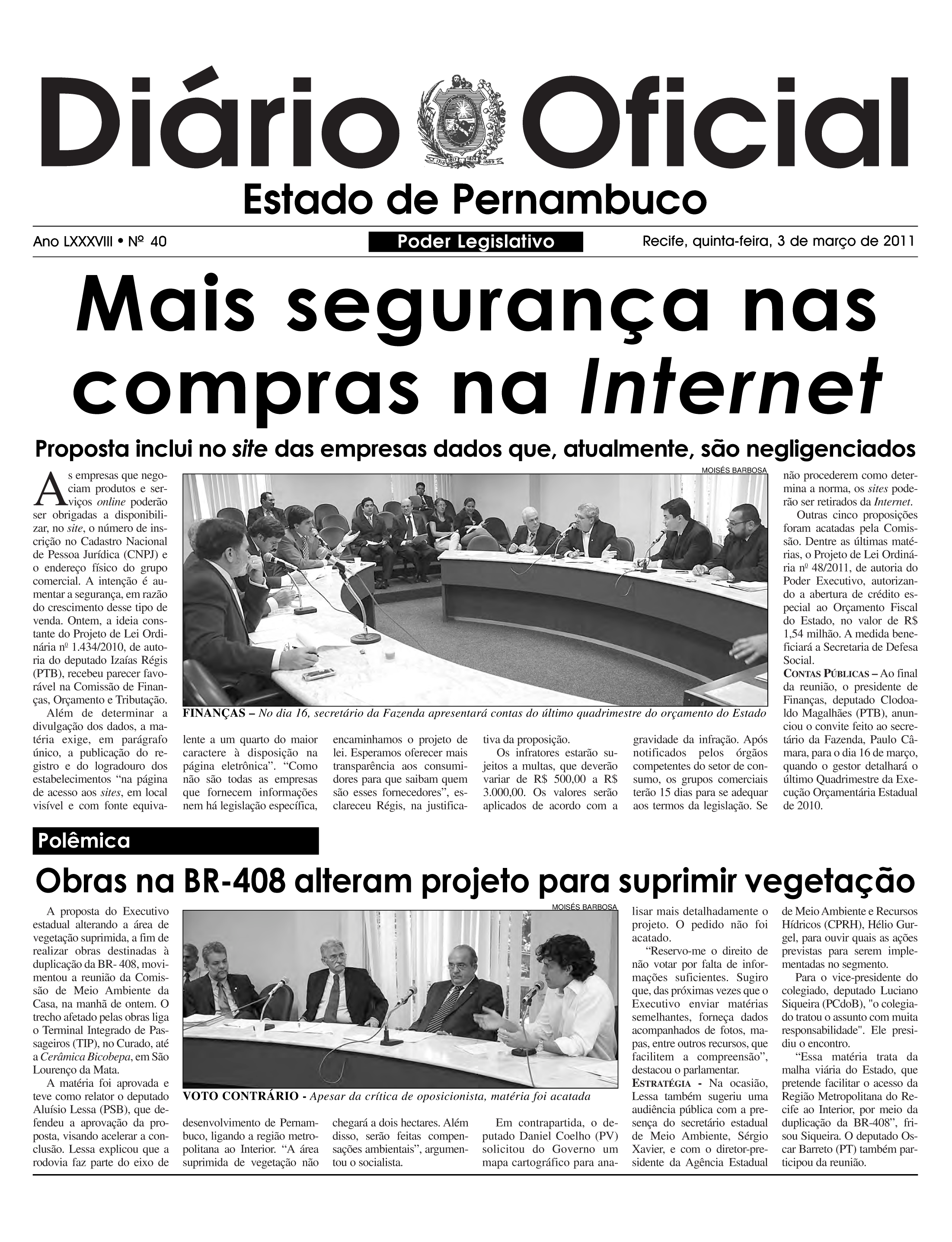 Assembleia Legislativa do Estado do Maranhão - 'Diário da Manhã