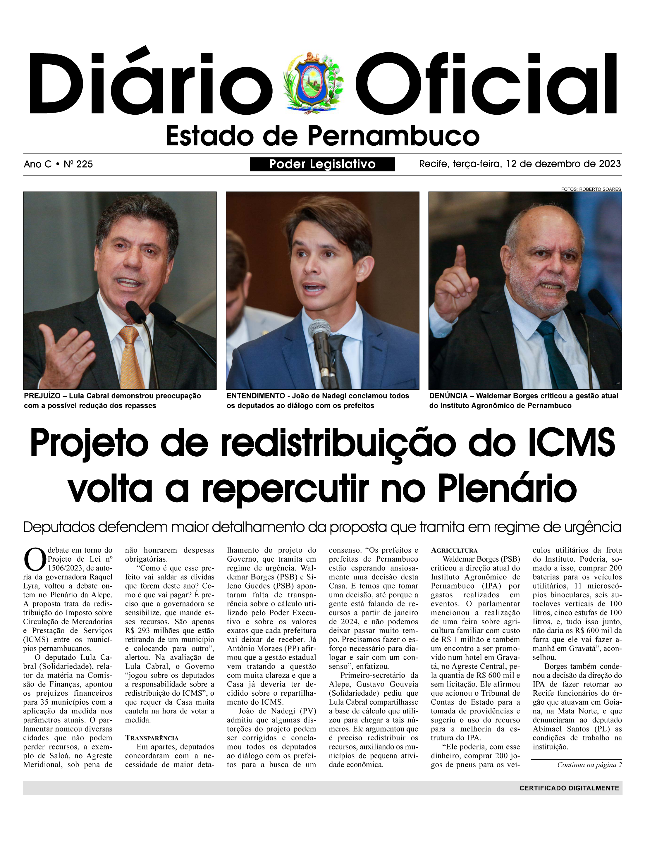 18/03/1993 - Assembleia Legislativa do Estado de Pernambuco