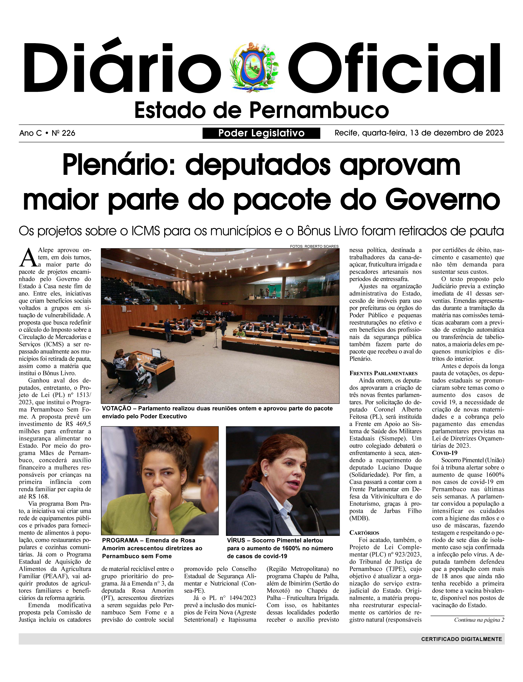 18/03/1993 - Assembleia Legislativa do Estado de Pernambuco