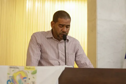 LUTA - “Nós sobrevivemos à senzala, aos manicômios e ao genocídio. Não iremos cair no conto do vigário”, disse o usuário do Programa Atitude José Nilton Monteiro. Foto: Nando Chiappetta