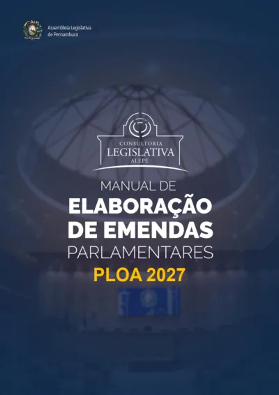 Manual de Elaboração de Emendas Parlamentares PLOA 2027