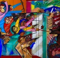 Instalado na Casa da Cultura (Centro do Recife), o painel resgata passagens da Revolução Pernambucana de 1817. A obra foi produzida e doada pelo pintor Cícero Dias. Foto: Henrique Genecy