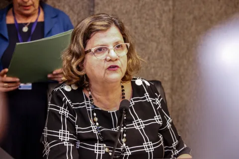 NEGOCIAÇÃO - Teresa Leitão lamentou que servidores do Conservatório Pernambucano de Música tenham ficado de fora. Foto: Evane Manço