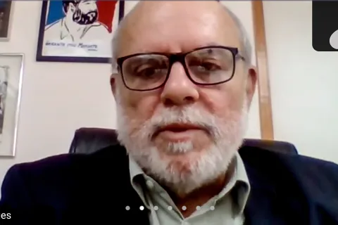 Deputado fala em reunião online